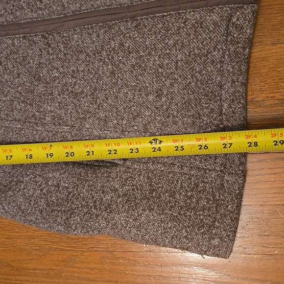 LIZ CLAIBORNE WOMEN'S BEAUTIFUL "TAUPE TWEED" HOODED  WINTER COAT SIZE SMALL - Picture 13 of 16